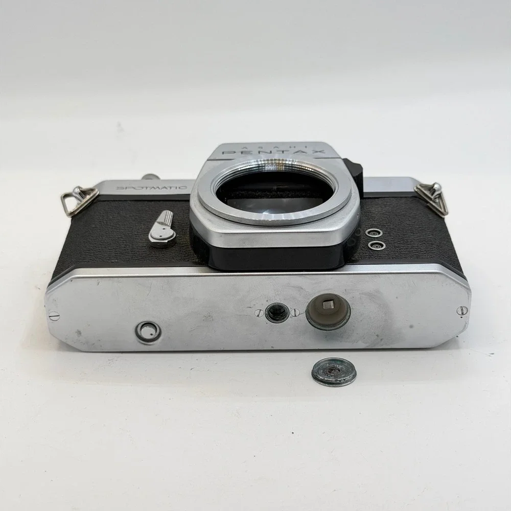 Asahi Pentax Spotmatic SP 35mm SLR Film Camera Body Silver Black Vintage Japan